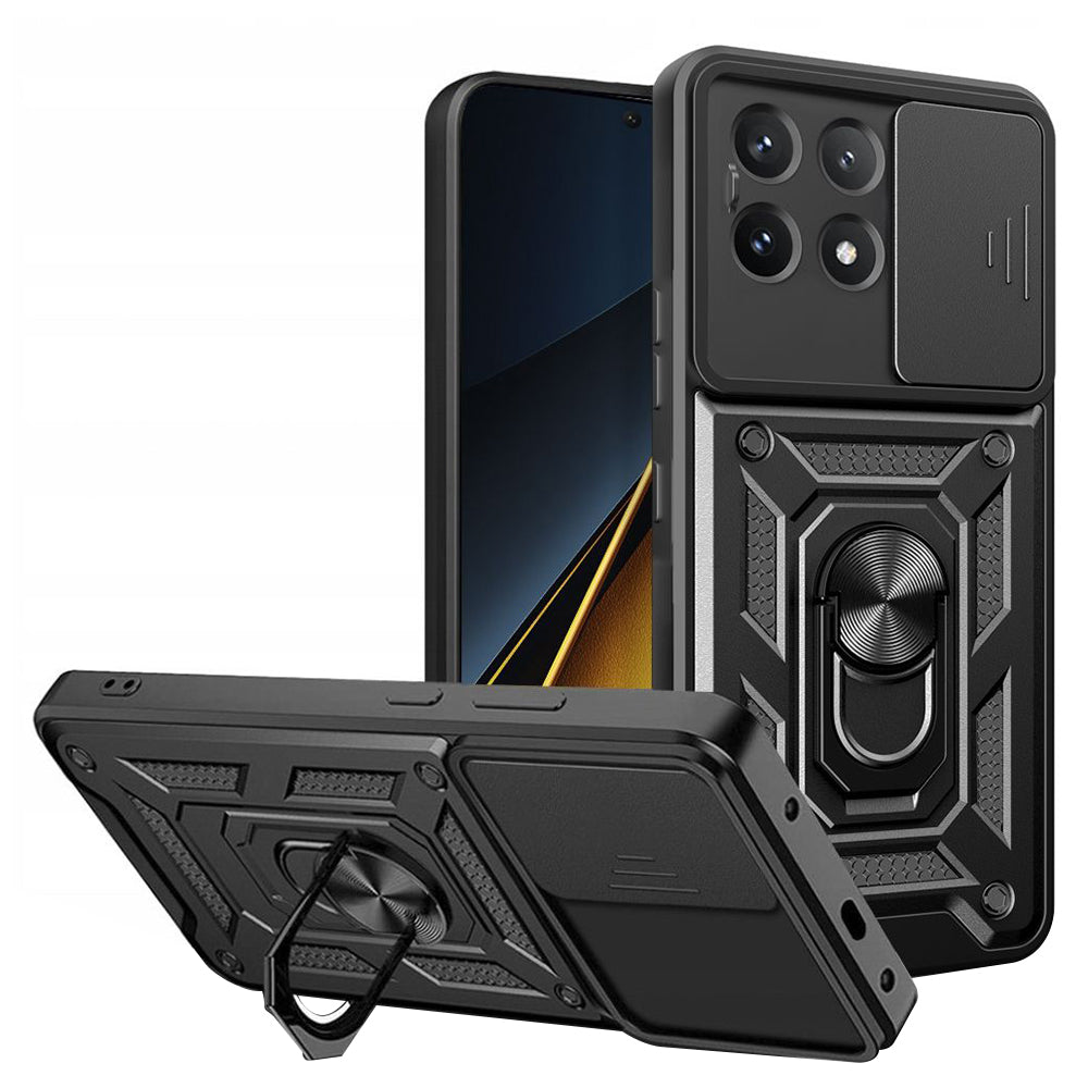 Case for Xiaomi Poco X6 Pro, Techsuit, CamShield, Black