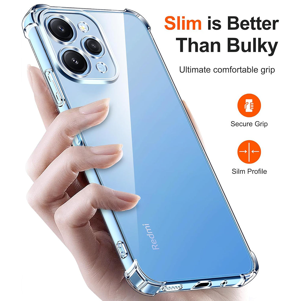 Case for Xiaomi Redmi 12 5G / 12, Techsuit, Shockproof Clear, Transparent