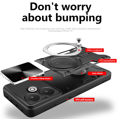 Case for Xiaomi Redmi 13C 5G, Techsuit, CamGuard Pro, Red