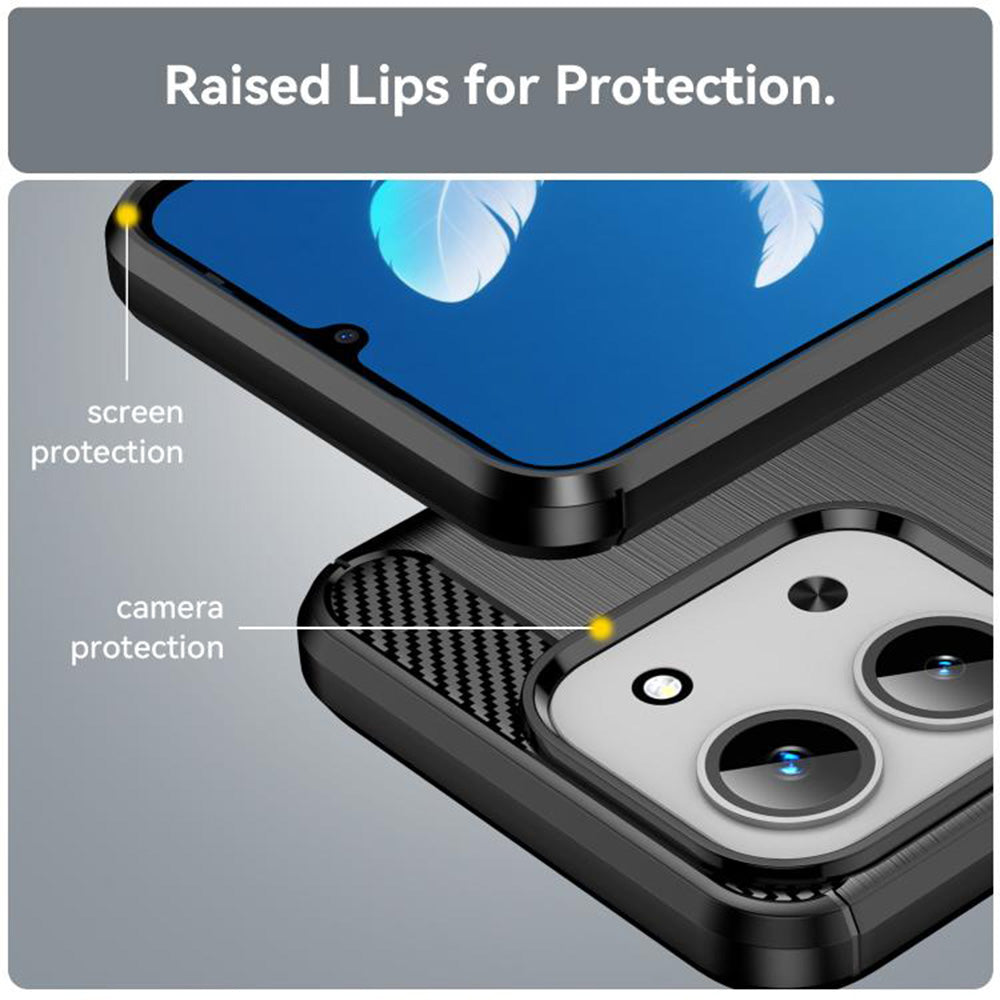 Case for Xiaomi Redmi 15C 5G / 15C 4G, Techsuit, Carbon, Black
