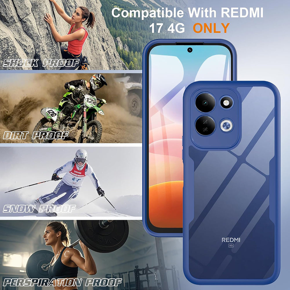 Case for Xiaomi Redmi 17 5G / 17 4G, Techsuit, ColorVerse 360, Blue