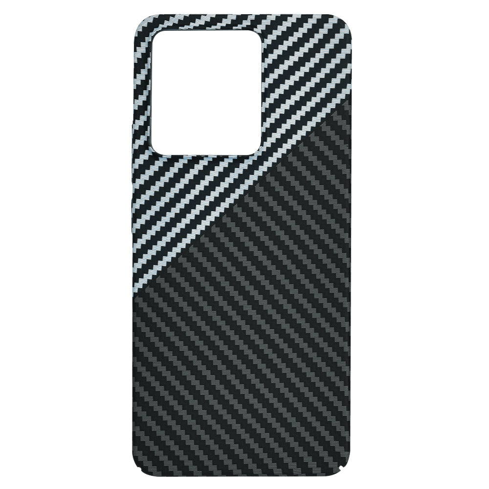 Case for Xiaomi Redmi Note 13 4G, Techsuit, Carbonite FiberShell, Black Gray
