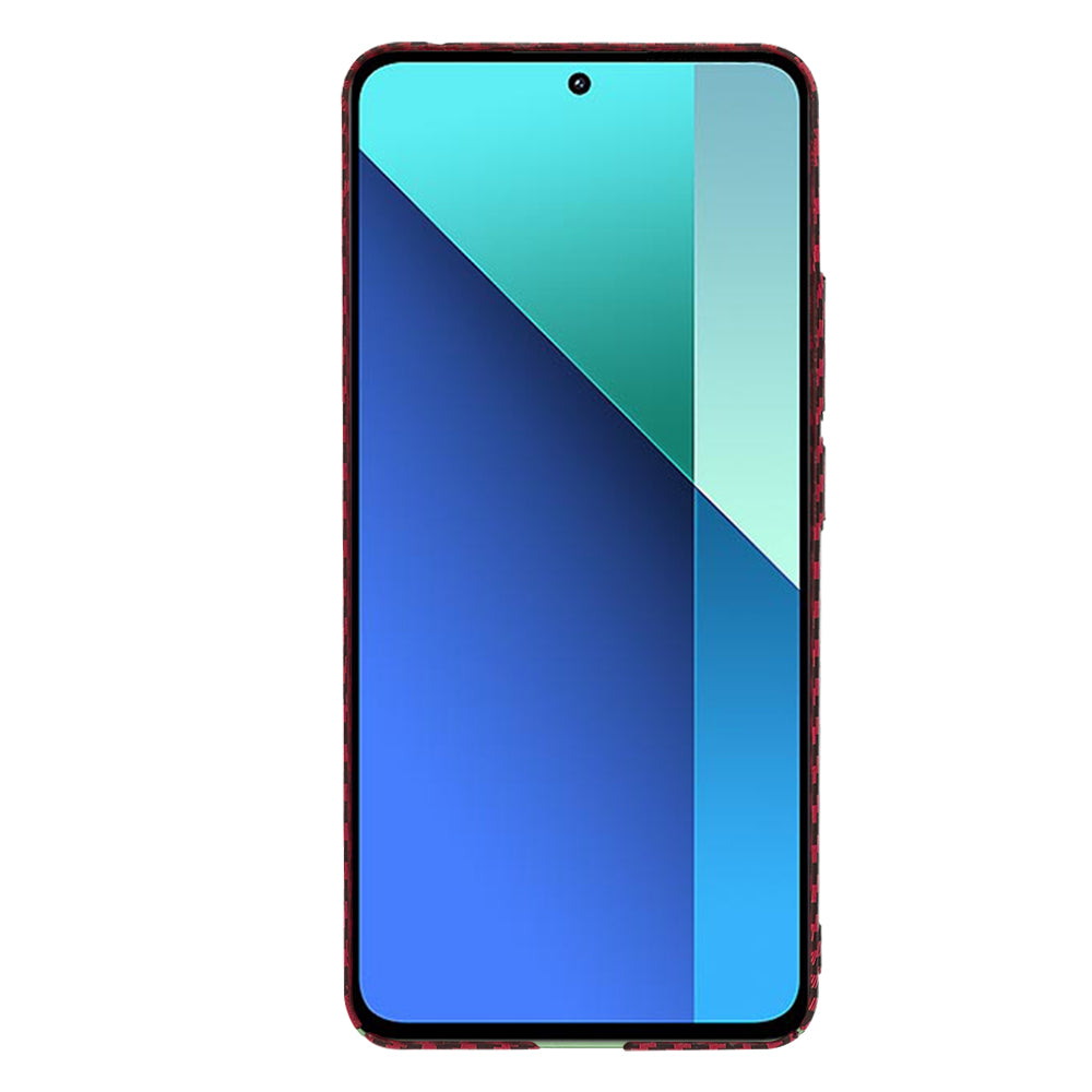 Case for Xiaomi Redmi Note 13 4G, Techsuit, Carbonite FiberShell, Red