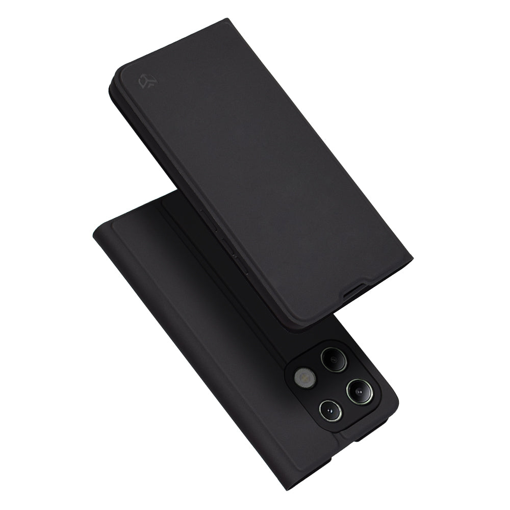 Case for Xiaomi Redmi Note 13 4G, Techsuit, Magskin Book, Black