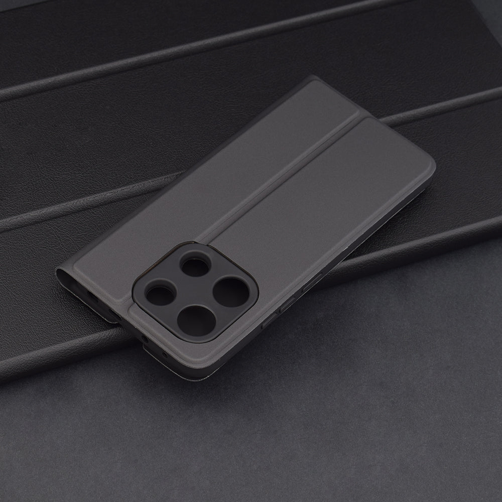 Case for Xiaomi Redmi Note 13 4G, Techsuit, Magskin Book, Black