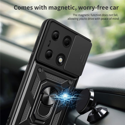 Case for Xiaomi Redmi Note 13 Pro 4G / Poco M6 Pro 4G, Techsuit, CamShield, Black