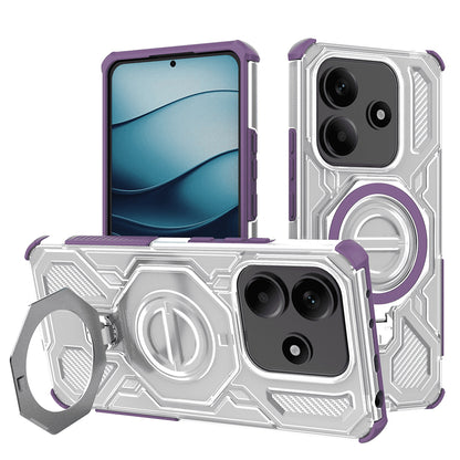 Case for Xiaomi Redmi Note 14 5G, Techsuit, Carbon Shield Pro, Purple