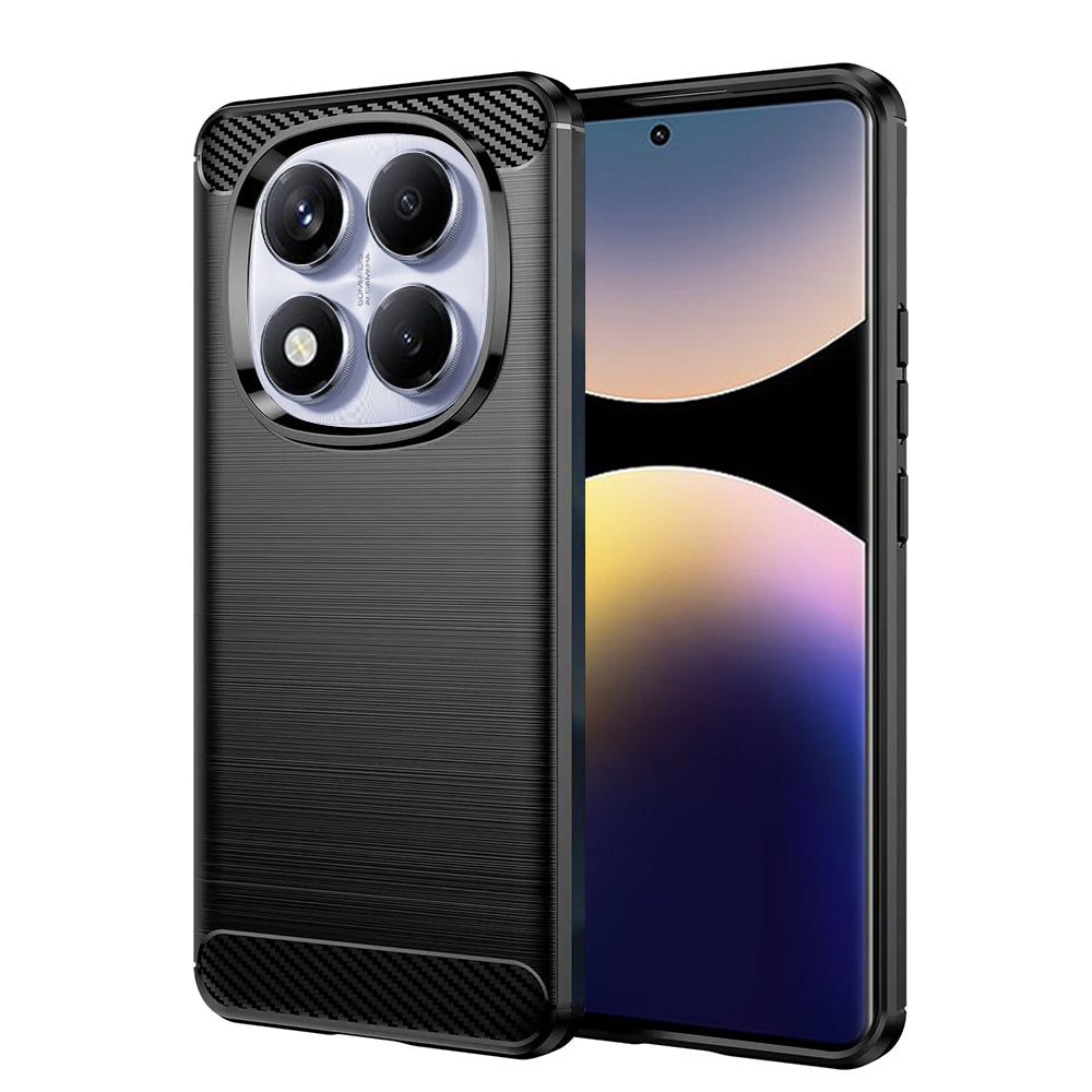 Case for Xiaomi Redmi Note 14 Pro 4G, Techsuit, Carbon, Black