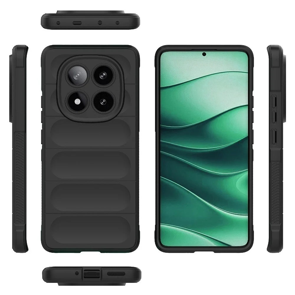 Case for Xiaomi Redmi Note 14 Pro 4G, Techsuit, Magic Shield, Black