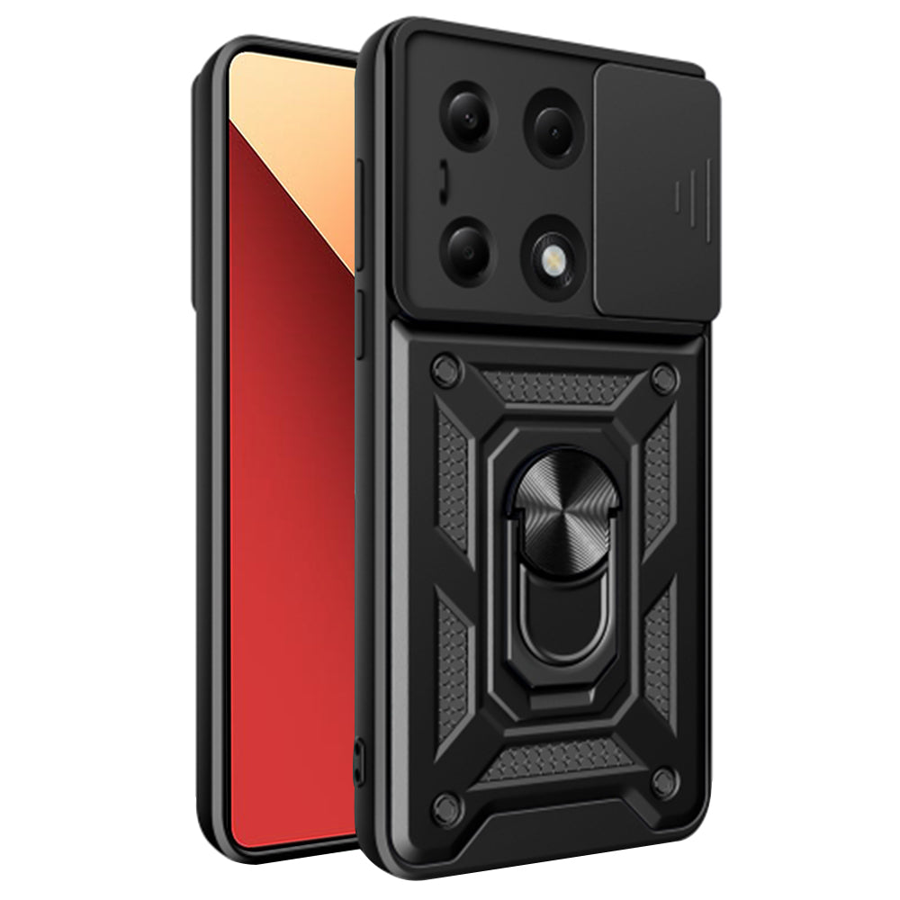 Case for Xiaomi Redmi Note 14S / Note 13 Pro 4G / Poco M6 Pro 4G, Techsuit, CamShield, Black