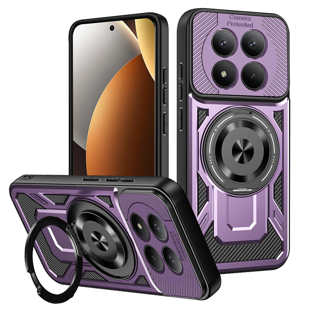 Case for Xiaomi Redmi Note 15 Pro 5G, Techsuit, RuggedCam, Purple