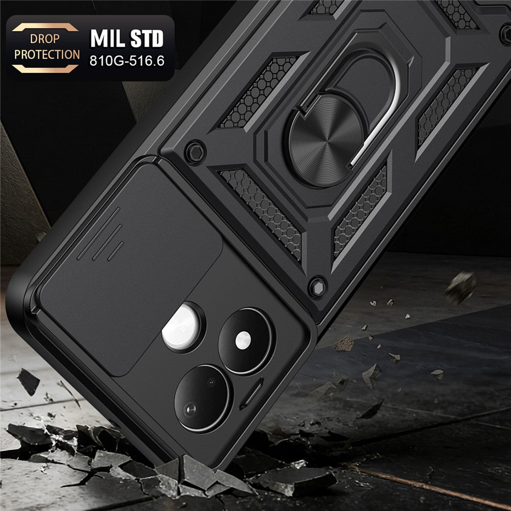 Case for Xiaomi Redmi Note 17 4G / Note 17 5G, Techsuit, CamShield, Rose Gold