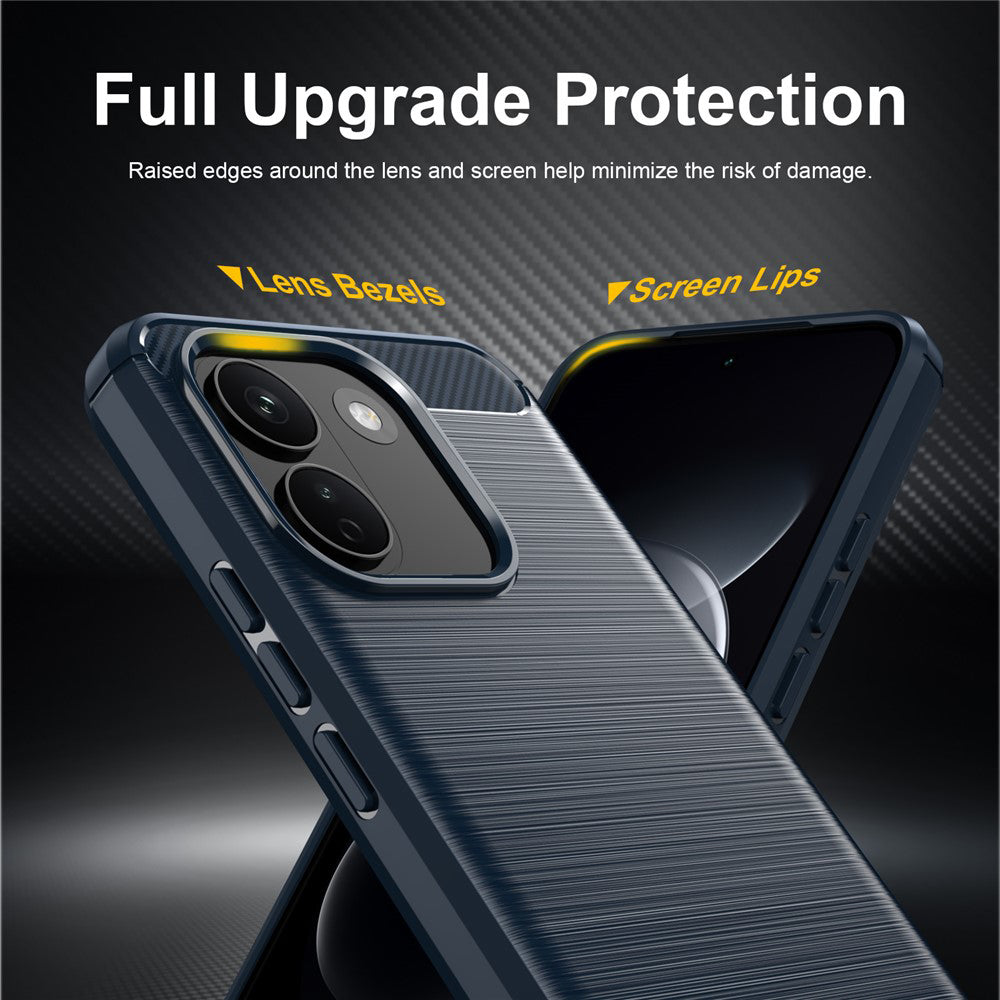 Case for Xiaomi Redmi Note 17 Pro Max, Techsuit, Carbon, Blue