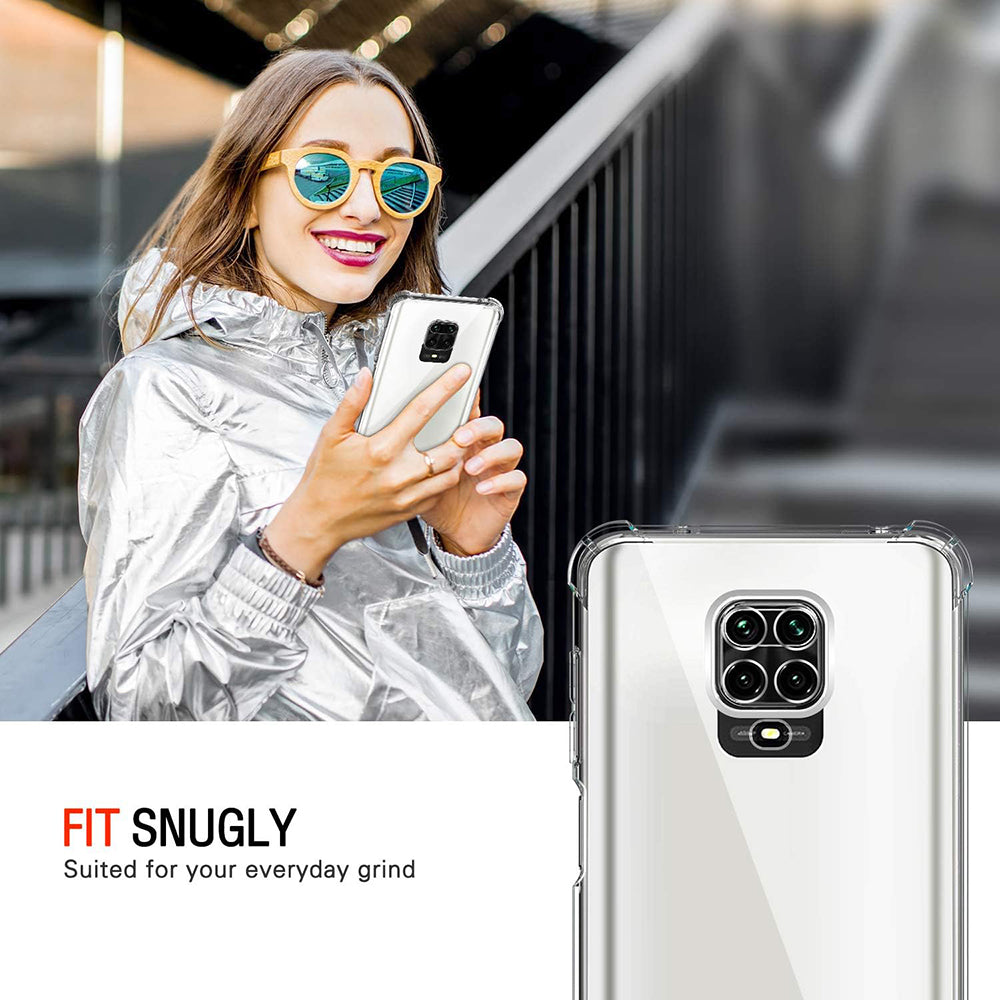 Case for Xiaomi Redmi Note 9S / Note 9 Pro / Note 9 Pro Max, Techsuit, Shockproof Clear, Transparent