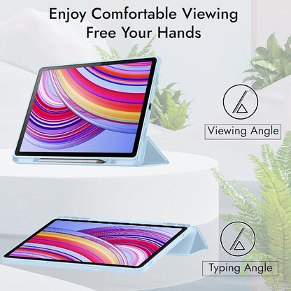 Case for Xiaomi Redmi Pad Pro / Pad / Pad Pro 5G, Techsuit, Flex Trifold, Blue