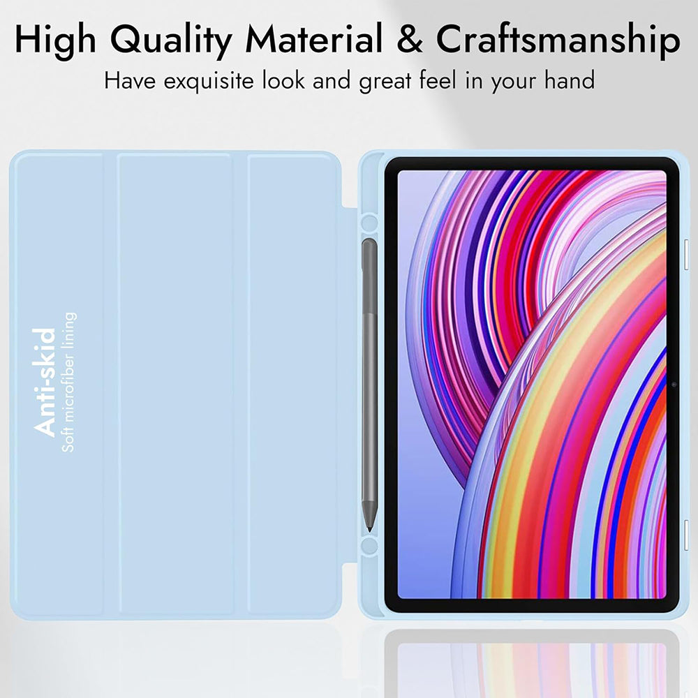 Case for Xiaomi Redmi Pad Pro / Pad / Pad Pro 5G, Techsuit, Flex Trifold, Matcha Green