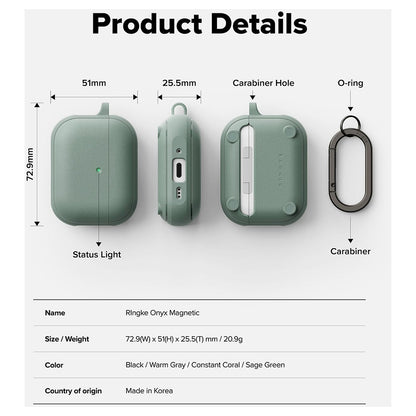 Ringke Onyx Case for Apple AirPods 3, Green