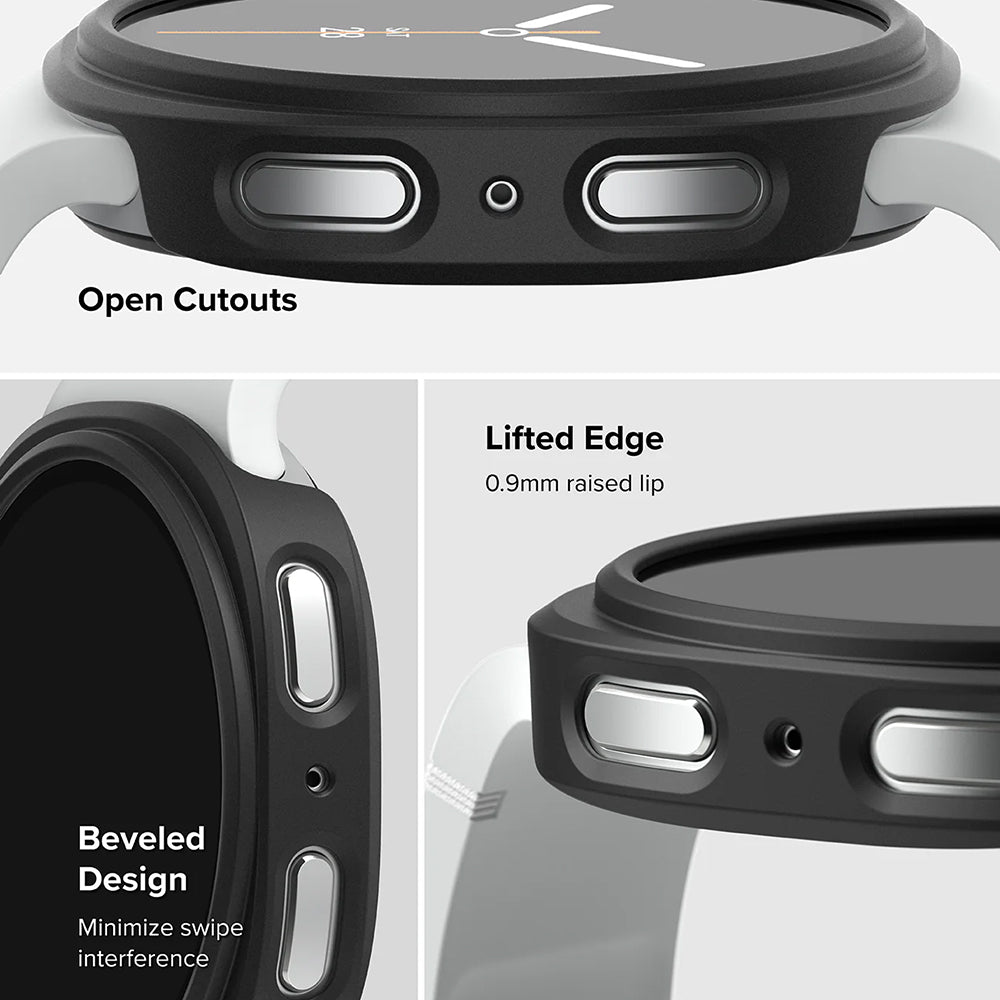 Ringke Slim Case for Samsung Galaxy Watch8 44mm, Set of 2, Matte Black