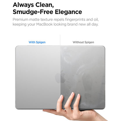 Spigen Airskin Case for Apple MacBook Air 13inch (2026) / (2025) / (2024) / (2022), Satin Transparent ACS11530