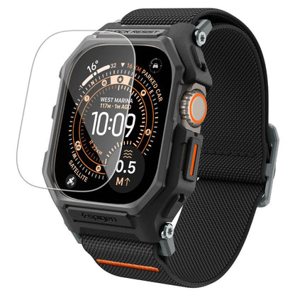 Spigen Lite Fit Pro Case with Screen Protector for Apple Watch Ultra Series, Matte Black ACS11415