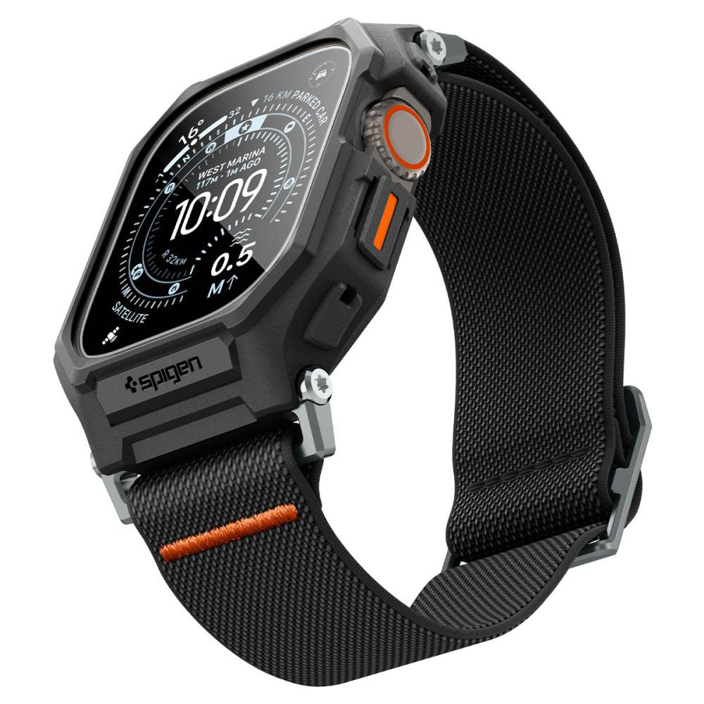 Spigen Lite Fit Pro Case with Screen Protector for Apple Watch Ultra Series, Matte Black ACS11415