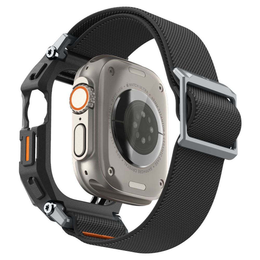Spigen Lite Fit Pro Case with Screen Protector for Apple Watch Ultra Series, Matte Black ACS11415