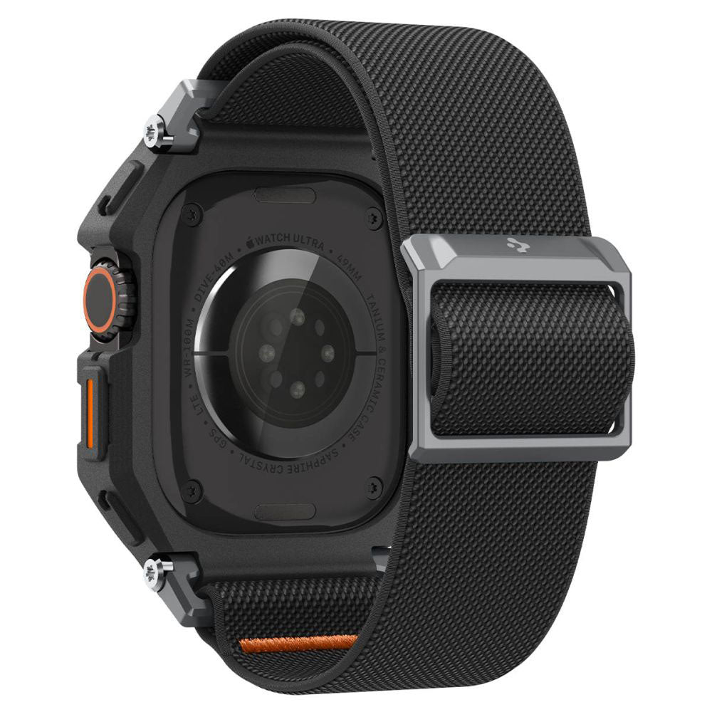 Spigen Lite Fit Pro Case with Screen Protector for Apple Watch Ultra Series, Matte Black ACS11415
