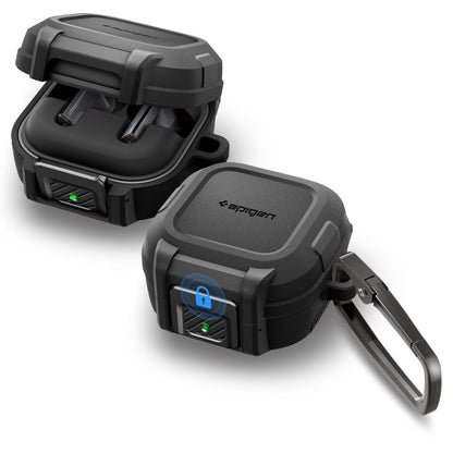 Spigen Lock Fit Case for Samsung Galaxy Buds4 / Buds4 Pro, Matte Black ACS11202
