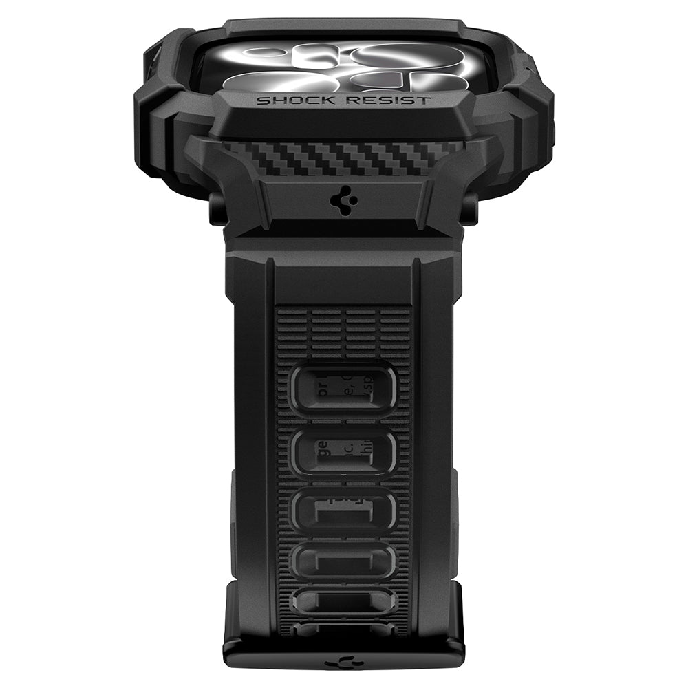 Spigen Rugged Armor Pro Case for Apple Watch Series 12 46mm, Matte Black ACS11894