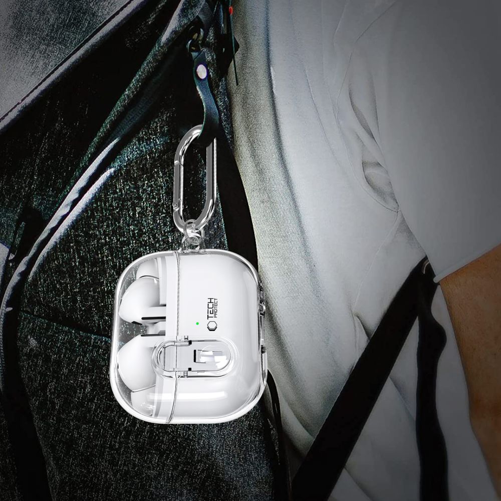 Tech-Protect Flexair Case for Samsung Galaxy Buds3 FE / Buds3 Pro / Buds3, Transparent