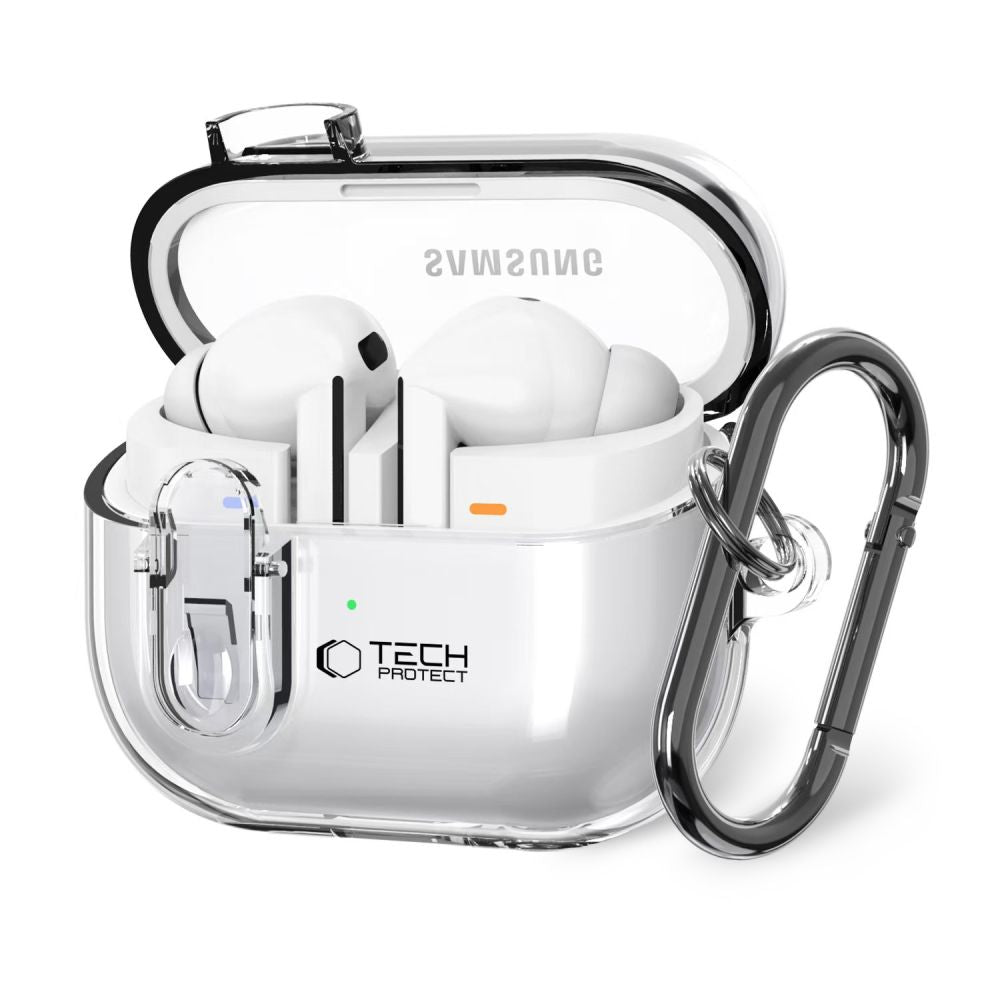 Tech-Protect Flexair Case for Samsung Galaxy Buds3 FE / Buds3 Pro / Buds3, Transparent