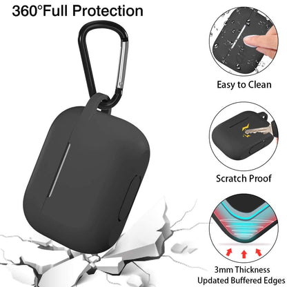 Techsuit Silicone Case for Apple AirPods Pro Series, Black