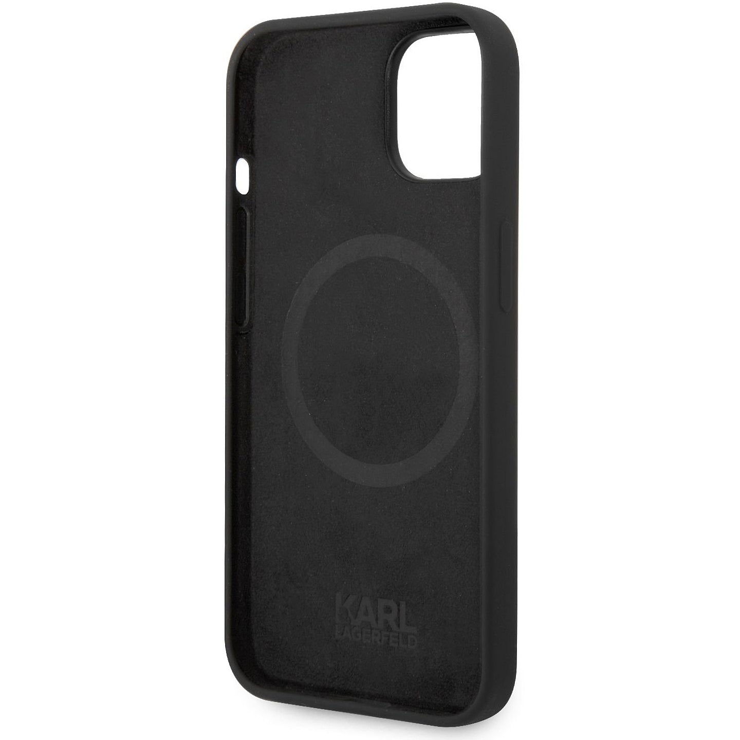 MagSafe Case for Apple iPhone 14 Plus, Karl Lagerfeld, Liquid Silicone Karl Head, Black