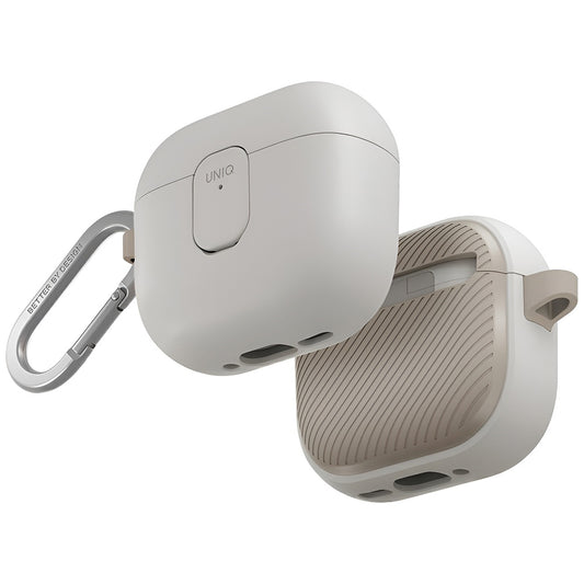 UNIQ Clyde Case for Apple AirPods 4, Beige Gray