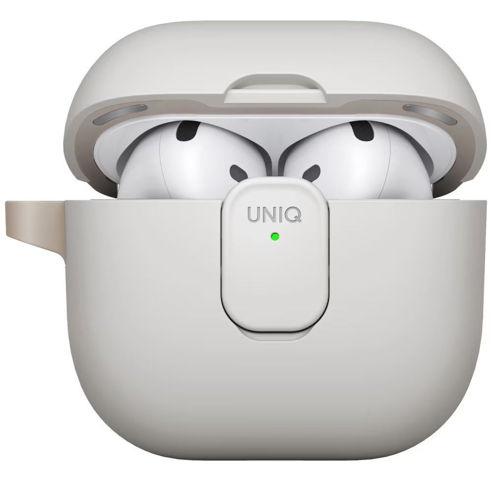UNIQ Clyde Case for Apple AirPods 4, Beige Gray