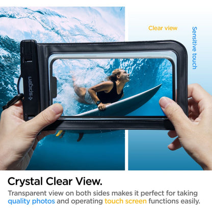 Universal Waterproof Case for Phone 3.5inch - 7inch, Spigen, A601, Black AMP04525