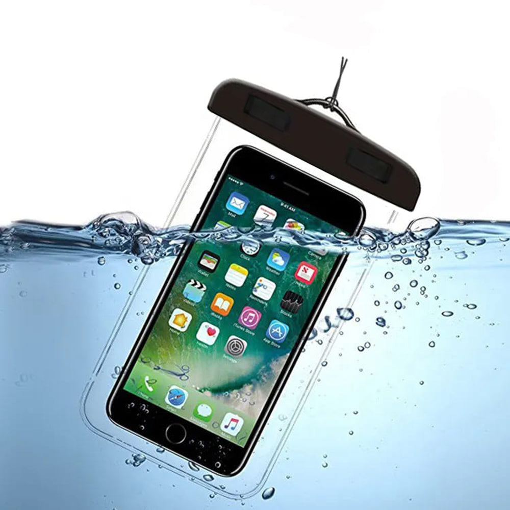 Universal Waterproof Case for Phone max. 6.5inch, Techsuit, Black