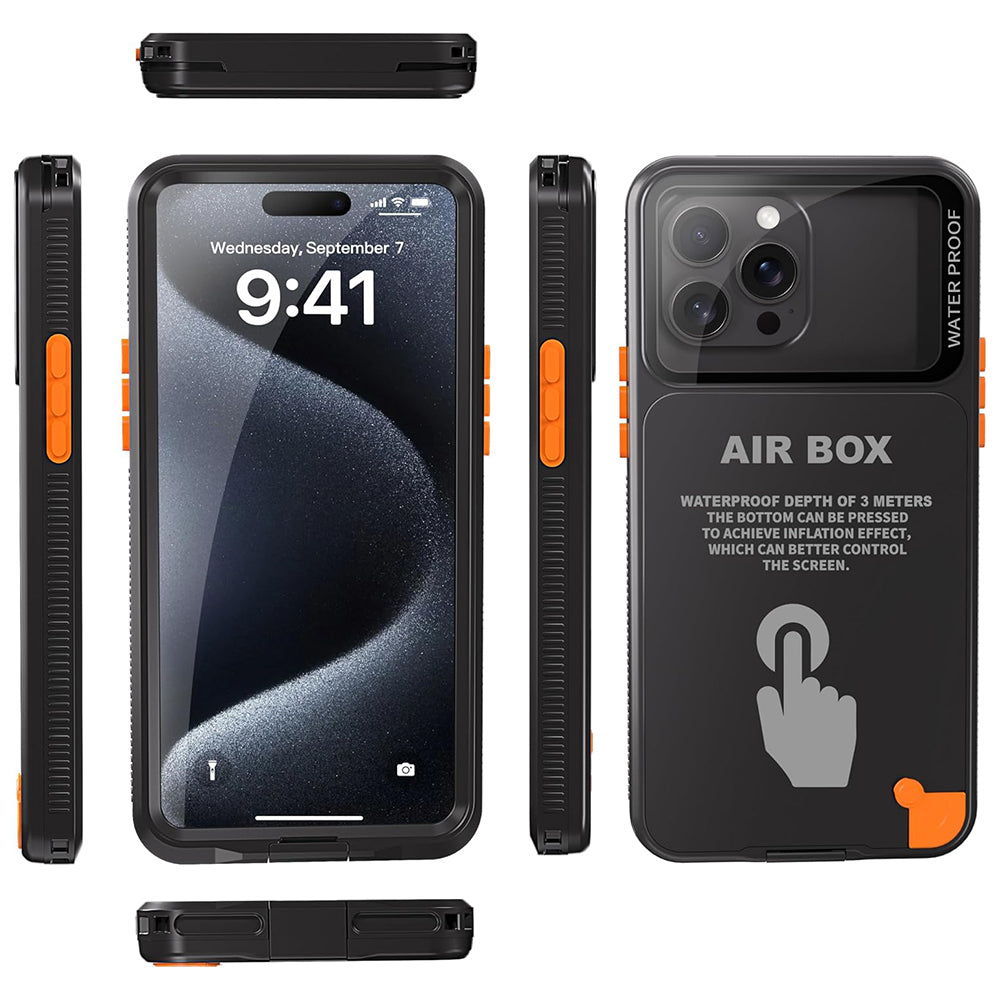 Universal Waterproof Case for Phone max. 6.7inch, ShellBox, AirBox, Black