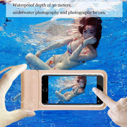 Universal Waterproof Case for Phone max. 6.8inch, Techsuit, TWC1, Silver