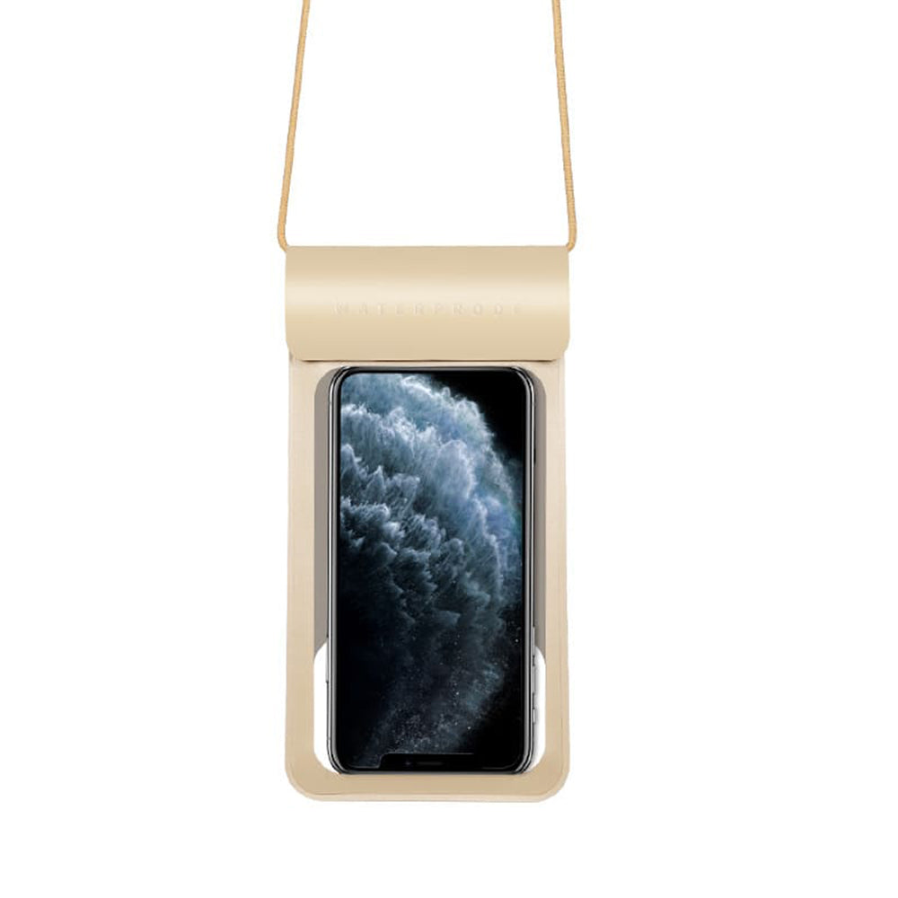 Universal Waterproof Case for Phone max. 6.8inch, Techsuit, TWC1, Gold