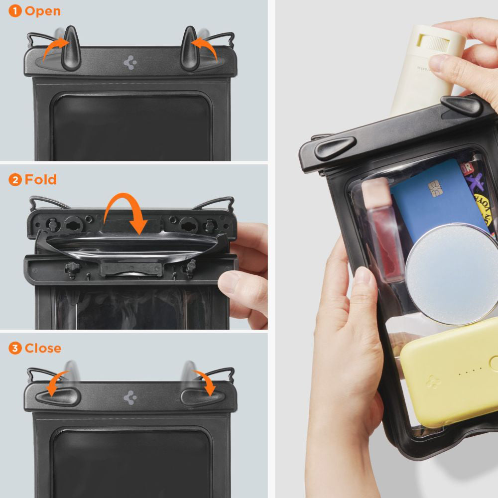 Universal Waterproof Case for Phone max. 6.9inch, Spigen, A603, Black ACS09745