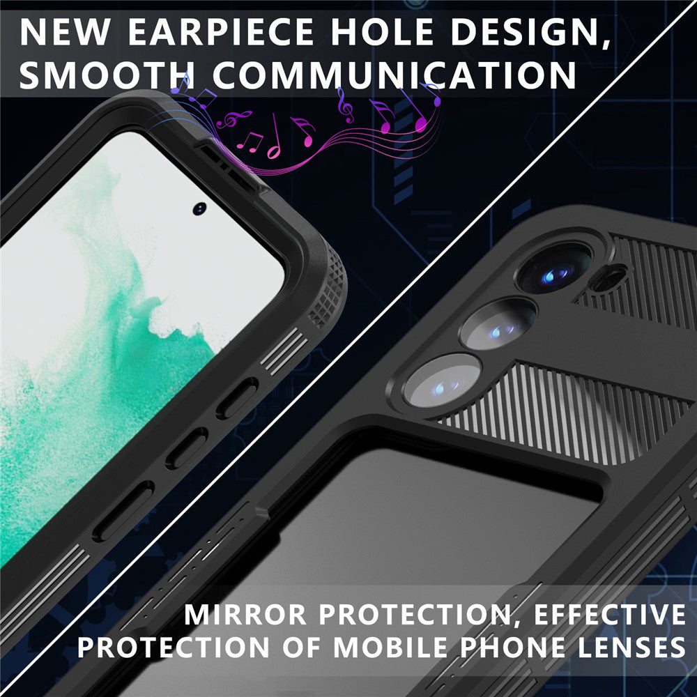 Waterproof Case for Samsung Galaxy S26 Plus S947, ShellBox, Black