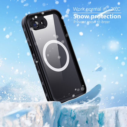 MagSafe Waterproof Case for Apple iPhone 17e / 16e, Techsuit, Shellbox, Black