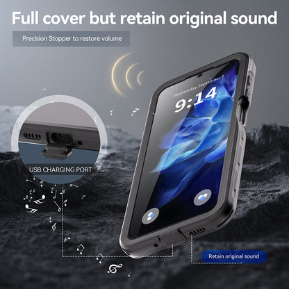Waterproof Case for Samsung Galaxy A16 5G A166 / A16 4G A165, ShellBox, Black