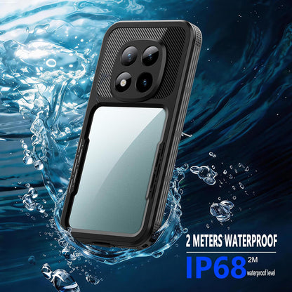 Waterproof Case for Xiaomi Redmi Note 15 Pro 5G, ShellBox, Black