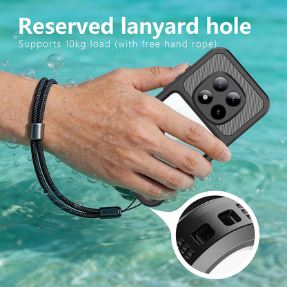 Waterproof Case for Xiaomi Redmi Note 15 Pro 5G, ShellBox, Black