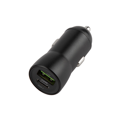 Car Charger with USB-C Cable MaXlife MXCC-04, 20W, 3A, 1 x USB-A - 1 x USB-C, Black