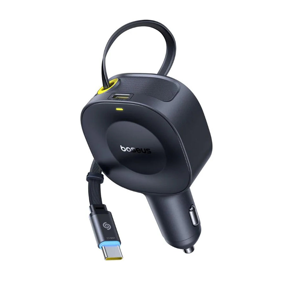 Baseus PrimeTrip VR2 Car Charger with USB-C Cable, 30W, 3A, 1 x USB-C, Black C0206400