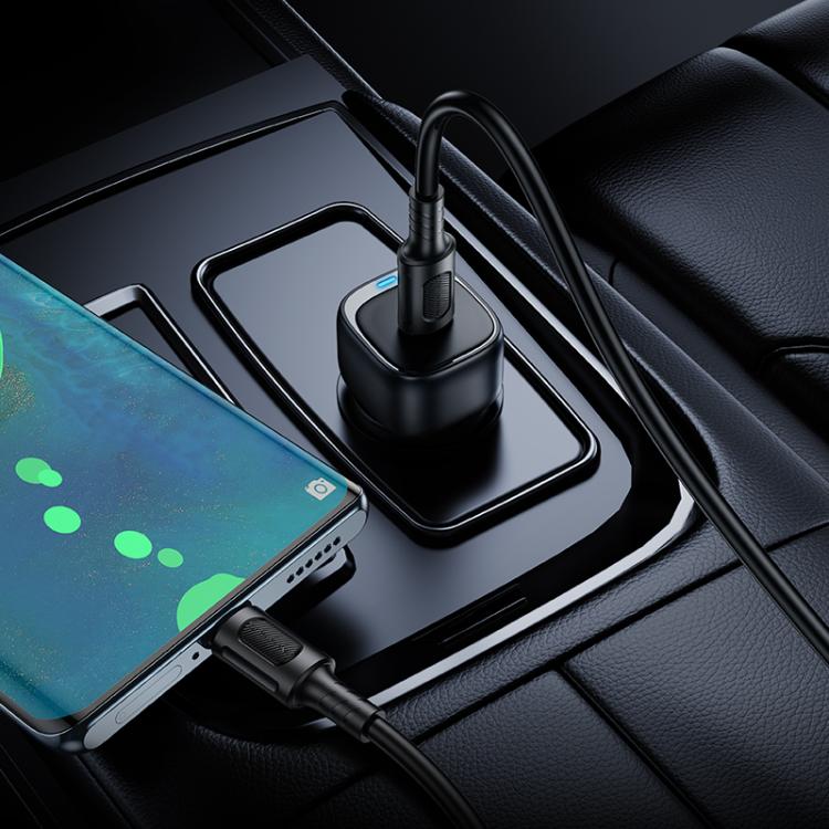 Car Charger with USB-C Cable Borofone BZ34A Cloud, 20W, 3A, 1 x USB-C, Black