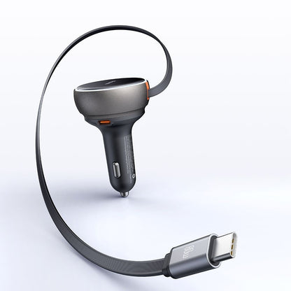 Car Charger with USB-C Cable McDodo CC-4850, 80W, 3A, 1 x USB-A - 1 x USB-C, Black